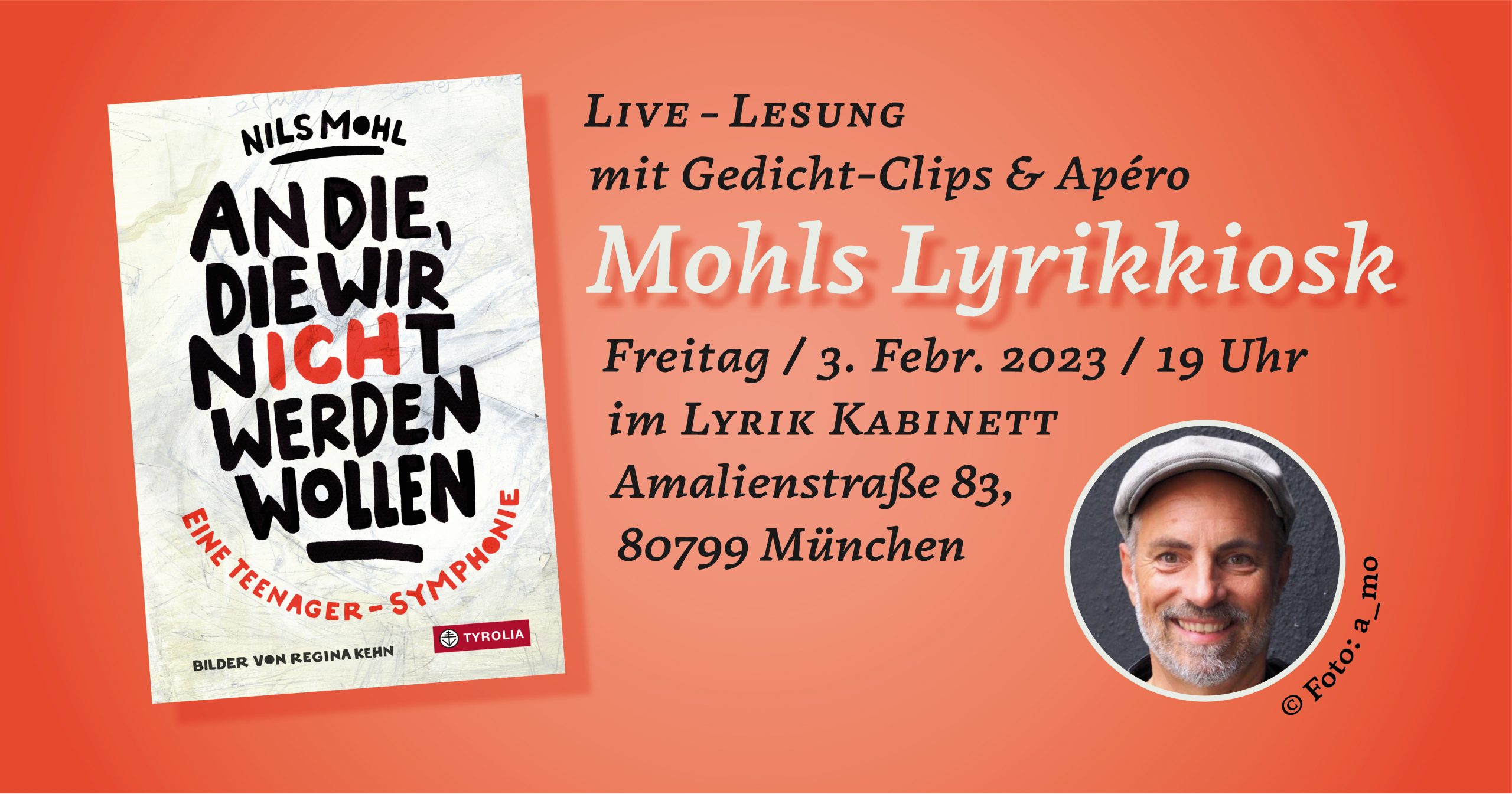Live-Lesung mit Nils Mohl (03.03.2023, München)