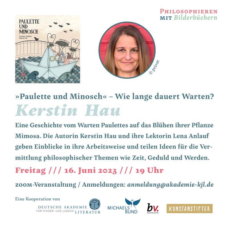 Philosophieren mit Bilderbüchern | Kerstin Hau | Online-Gespräch am 16.06.2023