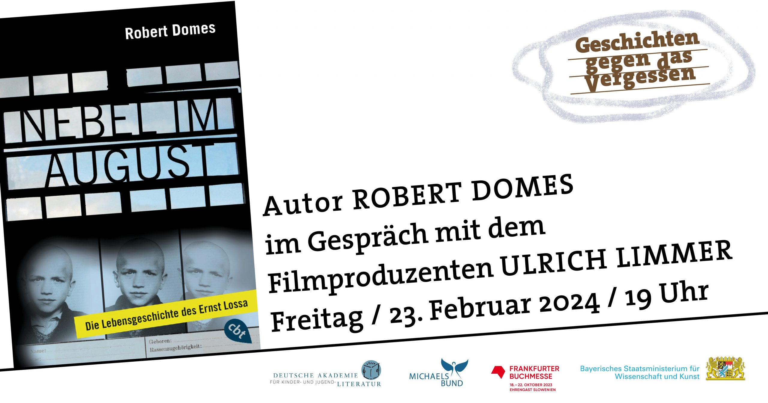 Online-Lesung mit Robert Domes und Ulrich Limmer (23.02.2024)