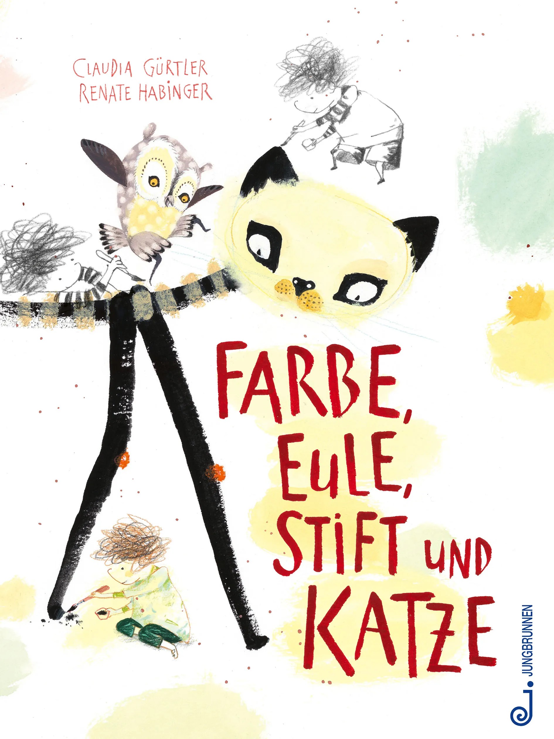 Gürtler: Farbe, Eule, Stift und Katze (Jungbrunnen 2025)